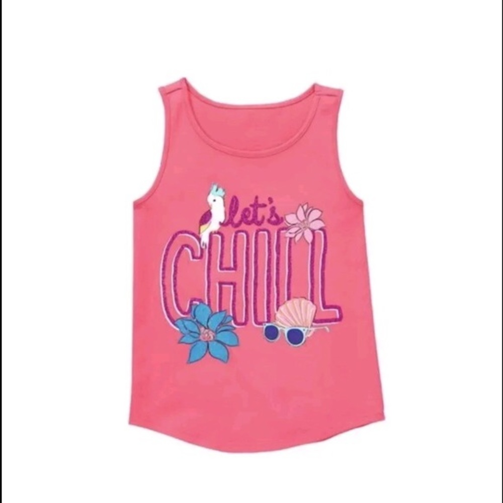 Gymboree "Let's Chill" Girls Tank Top